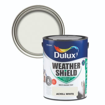 Dulux Weathershield Smooth Masonry Achill White 5L