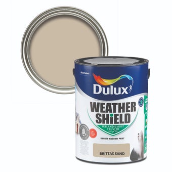 Dulux Weathershield Smooth Masonry Brittas Sand 5L