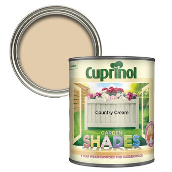 Cuprinol Garden Shades Paint - Country Cream 1L