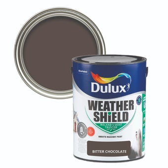 Dulux Weathershield Smooth Masonry Bitter Chocolate 5L