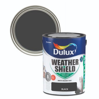 Dulux Weathershield Smooth Masonry Black 5L