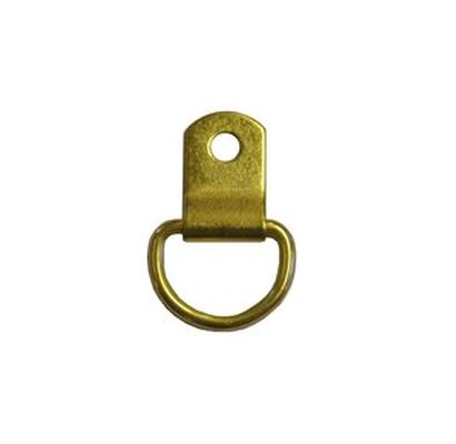 Small D Rings Brass