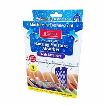 Acana Fresh Lavender Hanging Moisture Absorber - 4 Sachets