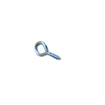 Zinc Plated Screw Eye Hook - 30mm x 6mm