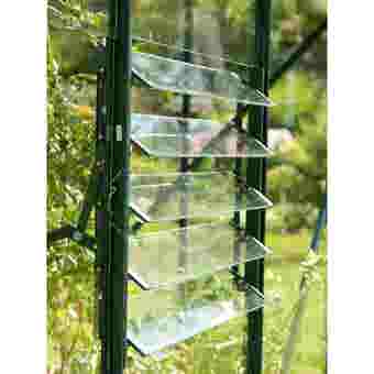 Vitavia Aluminium 5 Blade Louvre Window (With Toughened Glass)