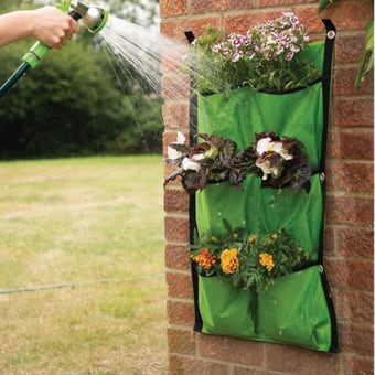Draper 6-Section Fabric Hanging Grow Bag 760 x 460mm | Vertical Planter for Herbs, Strawberries and Flowers