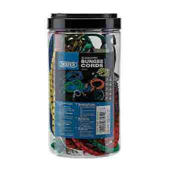 Draper Assorted Bungee Cords - Box of 20