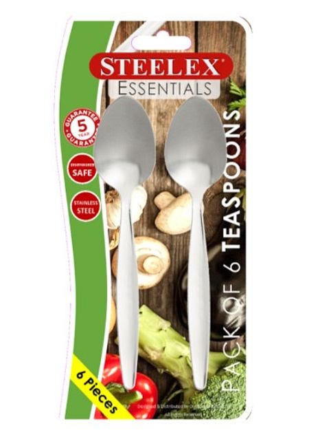 Steelex Teaspoons - Pack of 6