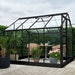 Halls Popular Greenhouse Horticultural Glass Black 6' x 8'