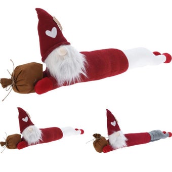 Christmas Gnome Draft Stopper – 85cm Festive Door Draught Excluder I Assorted Designs