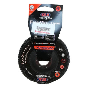Stuk Aluminium Oxide Grit 40 Flap Disc - 115mm