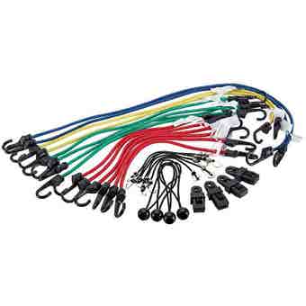 Draper 28pc Assorted Bungee Pack with Storage Case