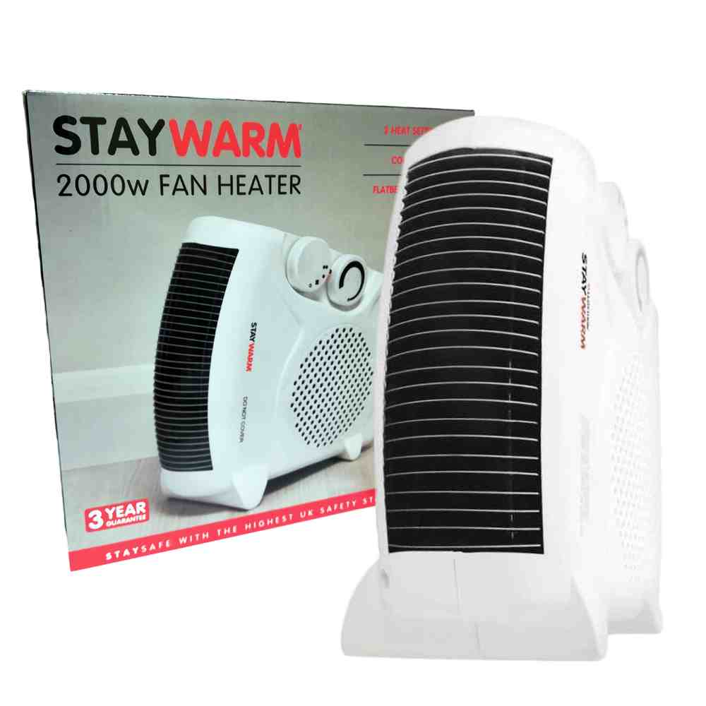 StayWarm 2000W Flatbed / Upright Fan Heater