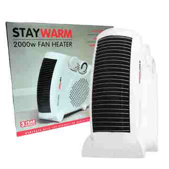 StayWarm 2000W Flatbed / Upright Fan Heater