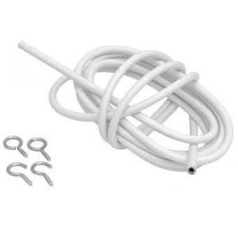 Coil Curtain Wire with Hooks & Eyes - 9 ft.