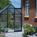 The Halls ICON Range of 6ft Freestanding Greenhouses-Black-6' x 8'-Polycarbonate - Comes with base