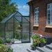 The Halls ICON Range of 6ft Freestanding Greenhouses-Green -6' x 8'-Polycarbonate - Comes with Base