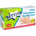 Bettina Clear Vinyl Gloves Powder Free Medium - Pack of 100 I Disposable Gloves for Food Prep Cleaning and General Use