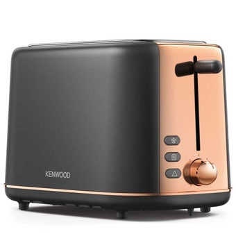 Abbey Lux Grey & Rose Gold 2 Slot Toaster – Stylish Breakfast Essential