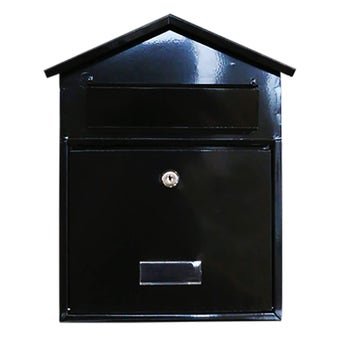 Aboria Steel Plate Post Box Black