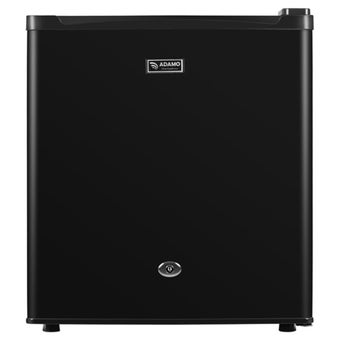 ADAMO BC50BK 46 Litre Table Top Fridge with Ice Box and Lock – Compact Black Mini Fridge with Reversible Door and Quiet Operation