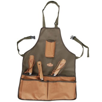 Adjustable Gardening Tool Apron with Multiple Compartments for Easy Tool Access