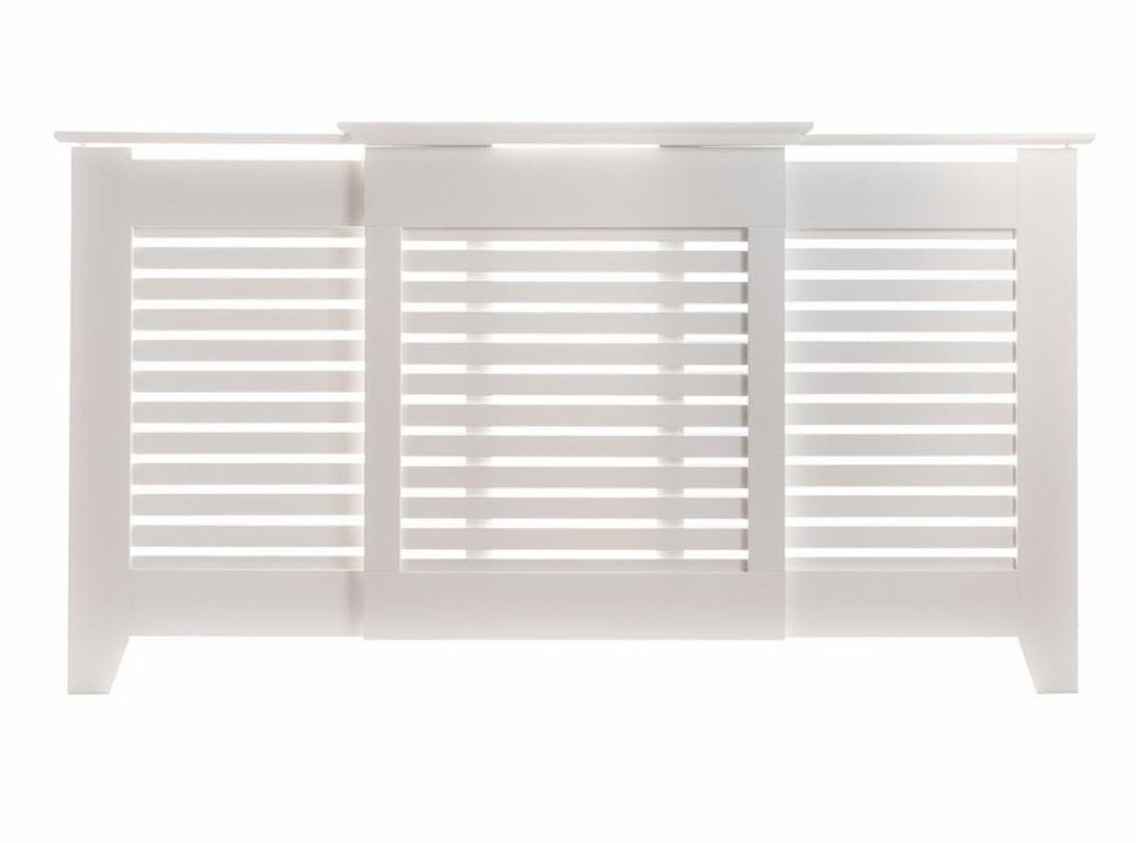 Rhode Island Adjustable Radiator Cabinet White - Large