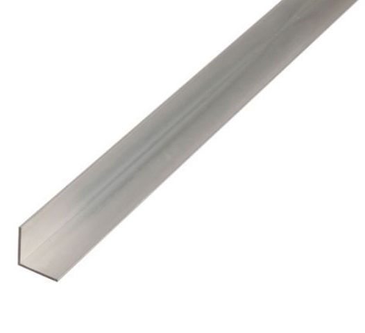 Angle Profile Aluminium Silver Anodised - 40 x 20 x 2 / 1m