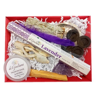 Amethyst Home Cleansing Smudge Kit Set