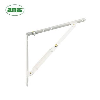 Amig Folding Shelf Bracket - White 300mmx300mm