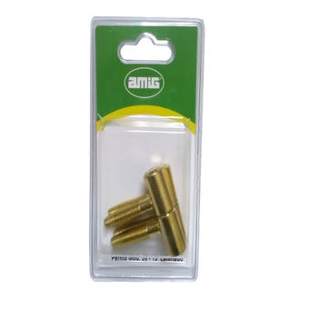 Amig Varnished Brass Plated Lift Off Hinge - 13mm x 44mm - Pack of 2