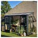 Juliana Veranda Lean To Greenhouse 5ft x 10ft - Anthracite & Black (Base Included)