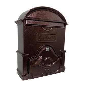 The Moy Cast Aluminium Post Box - Antique Bronze - XL