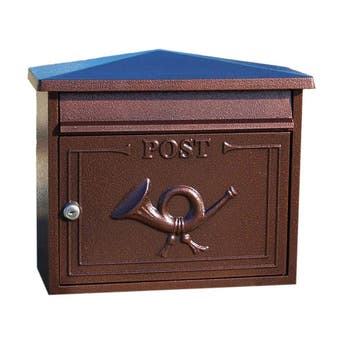 The Shannon Cast Aluminium Post Box - Antique Bronze