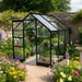 Vitavia Apollo 3800 6x6 Black Greenhouse | Toughened Glass | Integrated Base | 12 Year Warranty