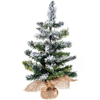 Artificial Flocked Christmas Tree 50cm