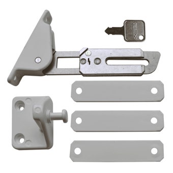 ASEC Face Fix Locking Window Restrictor Kit Left Hand | Key Lockable Window Safety Restrictor