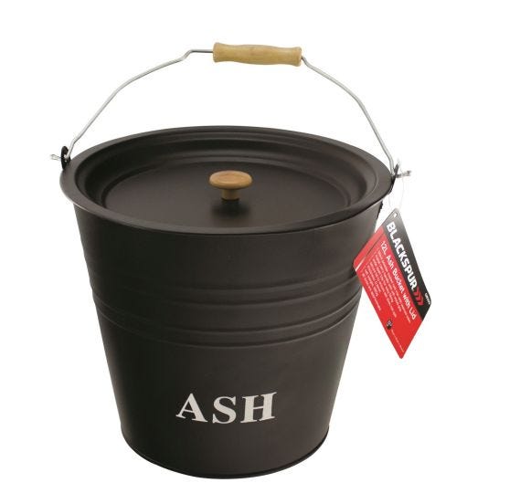 Blackspur 12L Ash Bucket & Lid