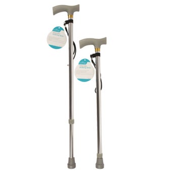 Ashley Adjustable Telescopic Walking Stick Lightweight Aluminium Walking Aid with Ergonomic Handle and Non Slip Foot