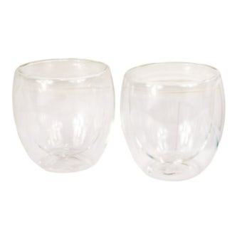 Ashley Double Wall Glass Coffee Cups