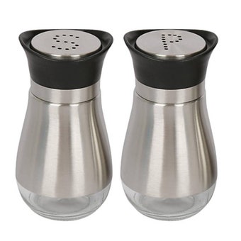 Ashley Stainless Steel Salt & Pepper Shaker Set – Classic Elegance for Everyday Dining