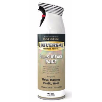 Rust-Oleum Universal All Surface White Gloss Spray Paint 400ml