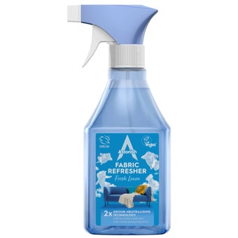 Astonish Fabric Refresher Fresh Linen 550ml I Odour Neutralising Spray for Curtains Upholstery Cushions and Carpets
