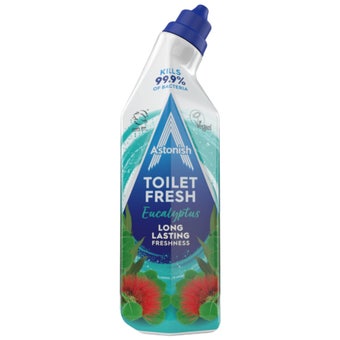 Astonish Toilet Fresh Gel Eucalyptus 750ml I Toilet Cleaner, Limescale Remover & 99.9% Bacteria Kill
