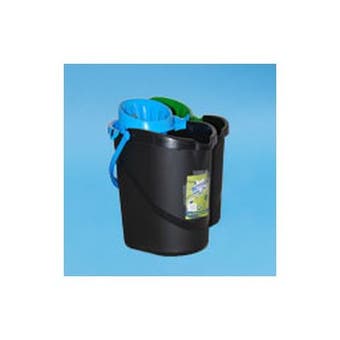 15 Litre Black Oval Bucket and Wringer