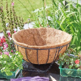 Basket Coco Liner I Natural, tough and durable coconut fibre I 14in