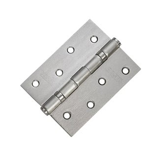 Basta Brushed Nickel Effect Steel Ball Bearing Door Hinges – Smooth & Durable Hinges for Interior Doors - Pair