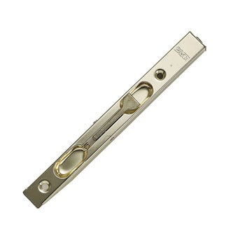 Basta Polished Satin Nickel-plated Brass Effect Powder-coated Steel Flush Hinge Door Bolt