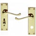 Basta Sherborne Bathroom Door Handles - Brass