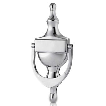 Basta Victorian Door Knocker 6" - Chrome